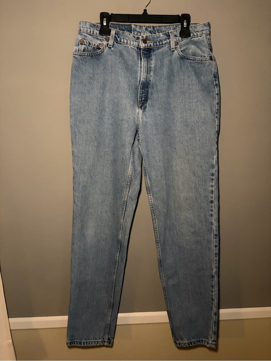 Levi's Denim - Vintage 1996 Levi’s 521 Tapered Fit Leg Size 18 Long Light Wash Made in USA VTG